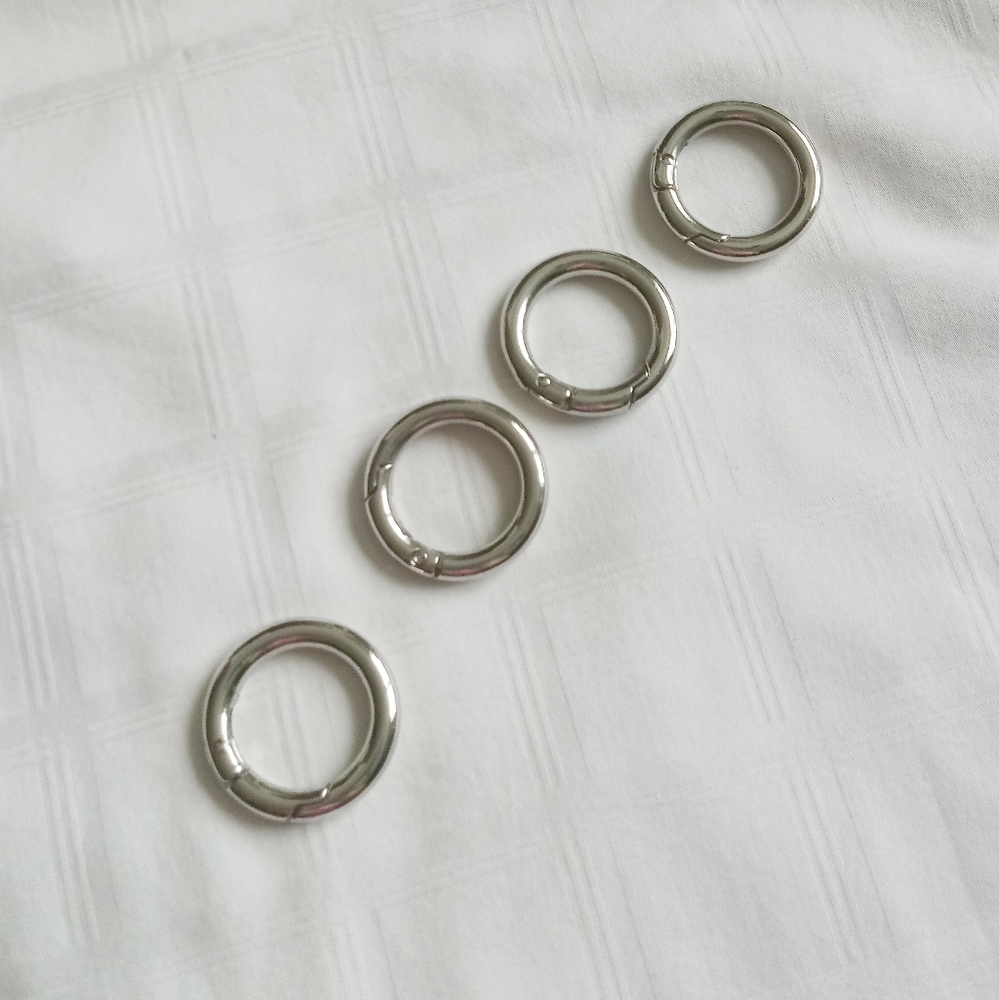 Miche Silver Carabiner Rings- 2 sets left!